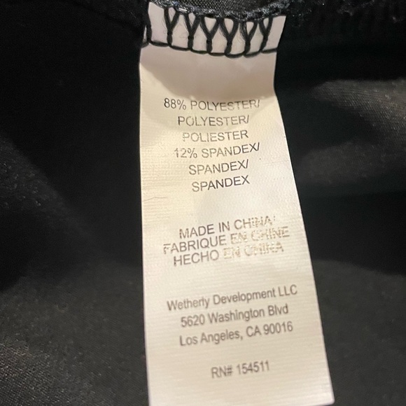 ELECTRIC YOGA Black Widow Faux Leather Look Tank Top Women’s Size M 🖤⚡️🖤 - Picture 5 of 13